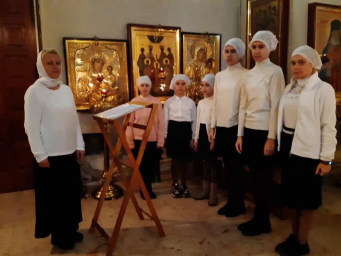 2023_10_08 Участие воскресной школы в богослужении