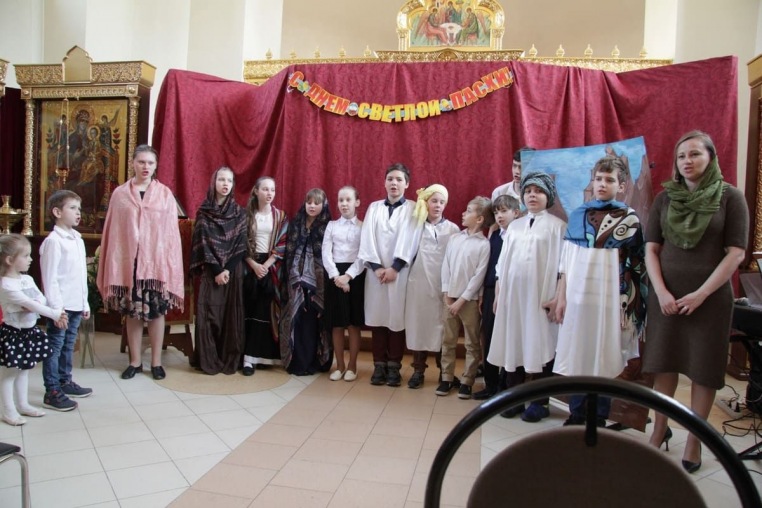 Пасхальный концерт в Воскресной школе 15.04.2018