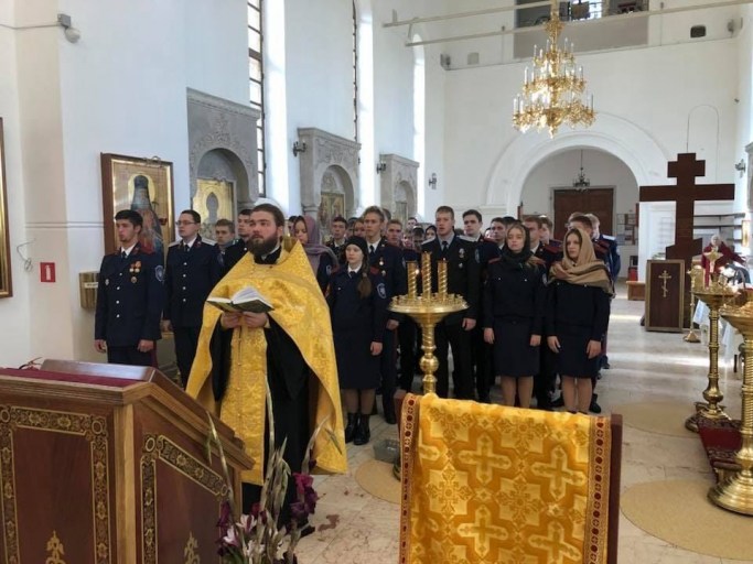 Встреча со студентами-казаками 4 октября 2018 года